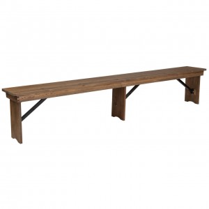 Rustic Farm Style Bench Seat Hire 